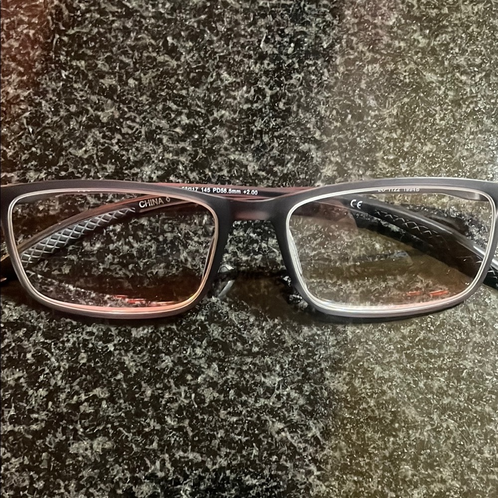 2 Foster Grant - 2 Generic -Black Rectangular Reading Glasses Sleek Design - Picture 5 of 16